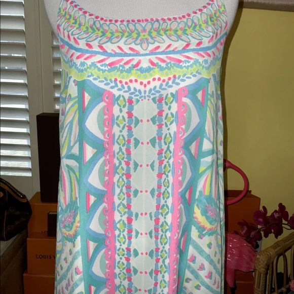 Lilly Pulitzer NWT Winni Chiffon Maxi Dress Maraca My World Size XXS,S - Picture 9 of 14